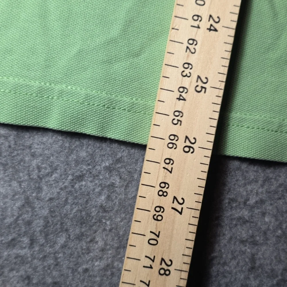 Banana Republic Fitted Pink Polo Green Short Sleeve Elephant Logo Medium 752